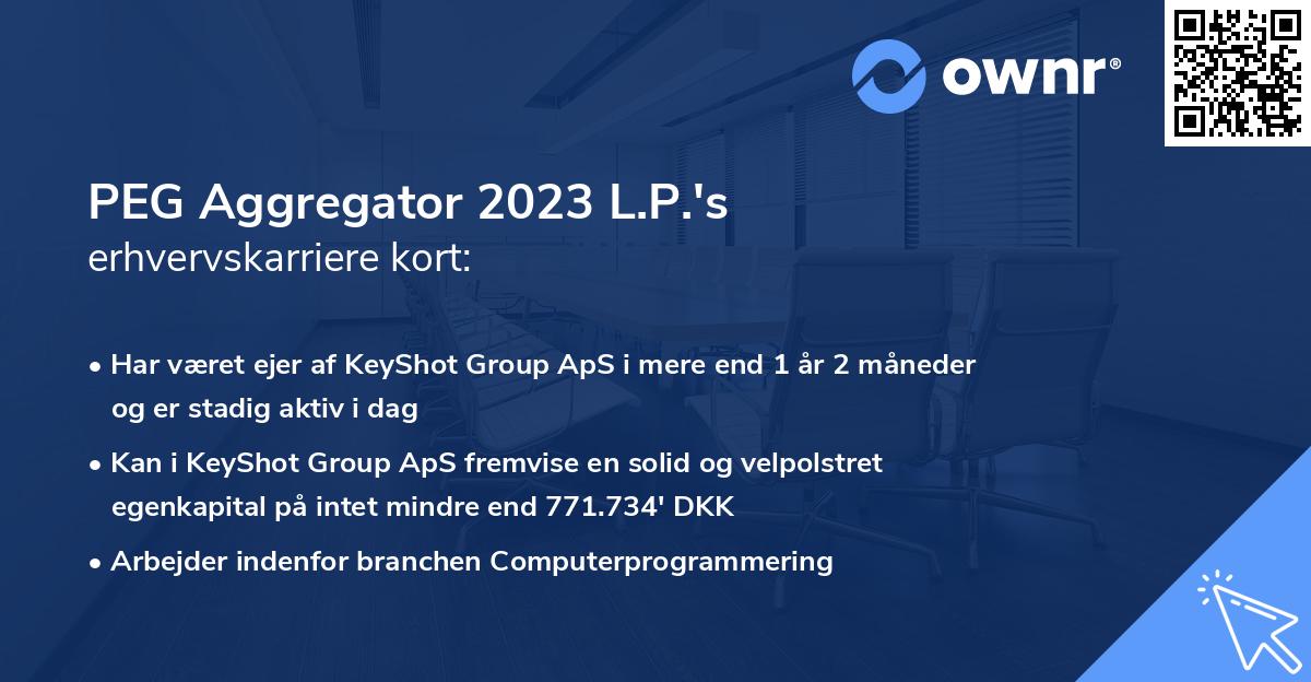 PEG Aggregator 2023 L.P.'s erhvervskarriere kort