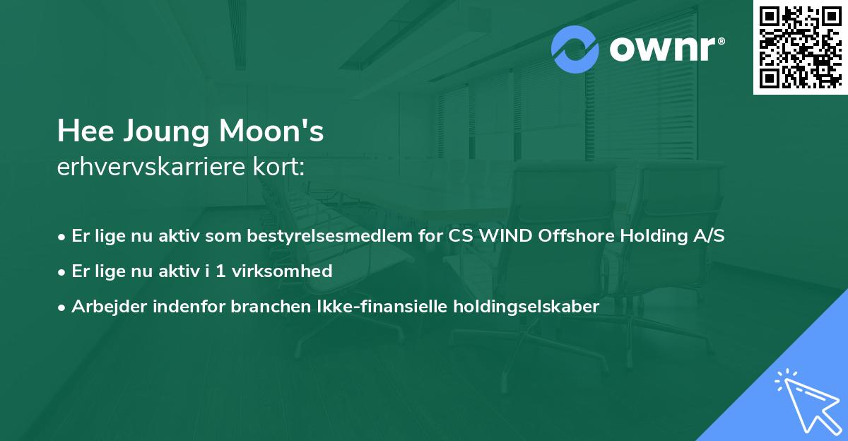 Hee Joung Moon's erhvervskarriere kort