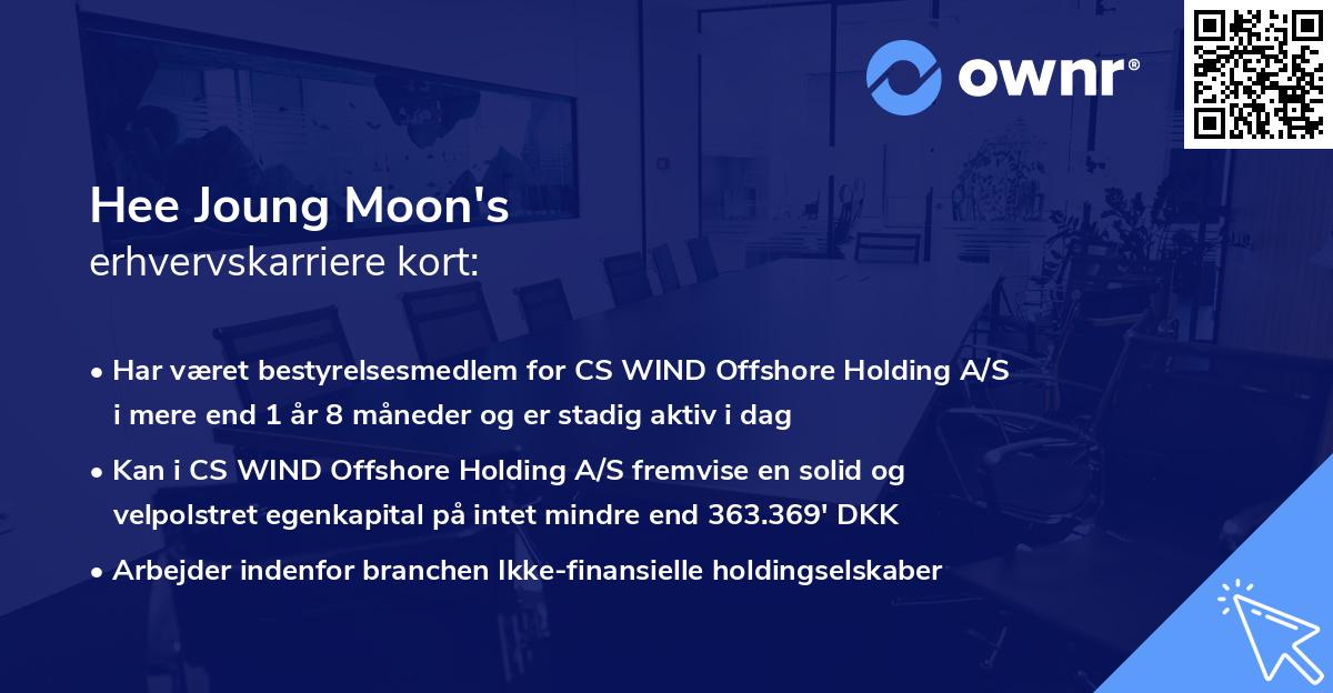 Hee Joung Moon's erhvervskarriere kort