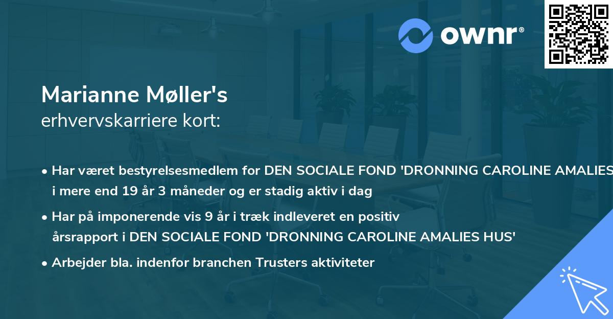 Marianne Møller's erhvervskarriere kort