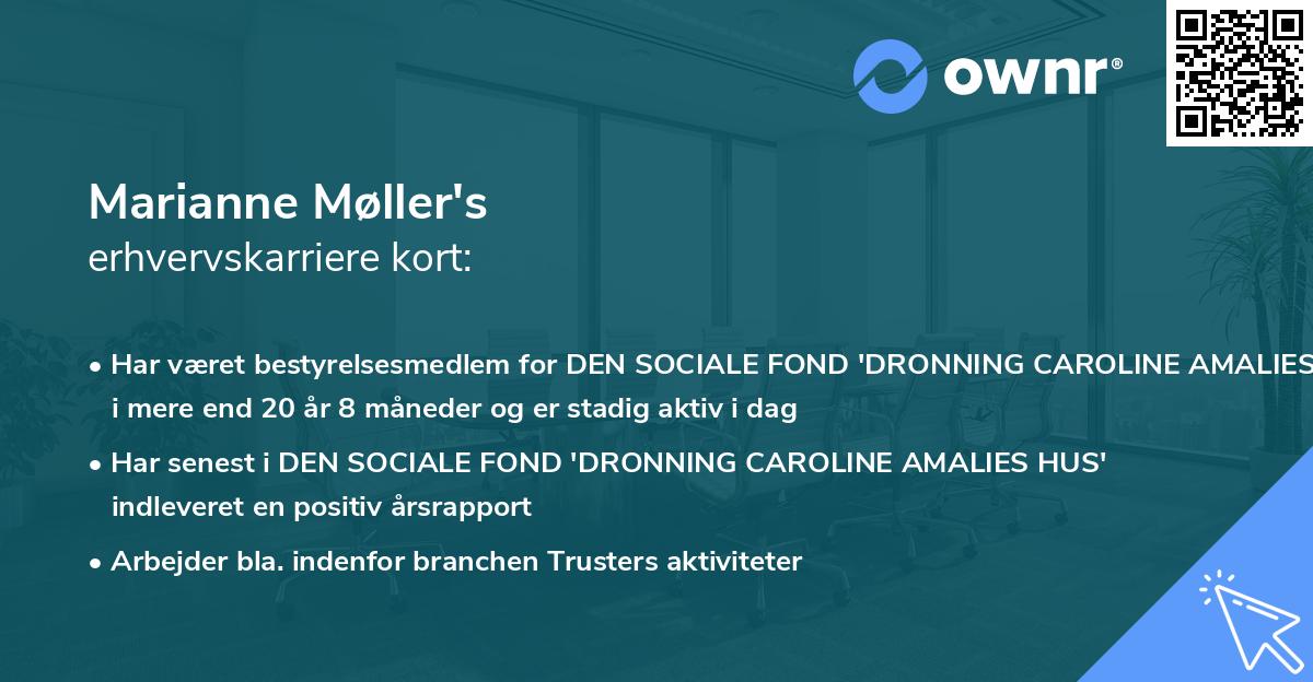 Marianne Møller's erhvervskarriere kort