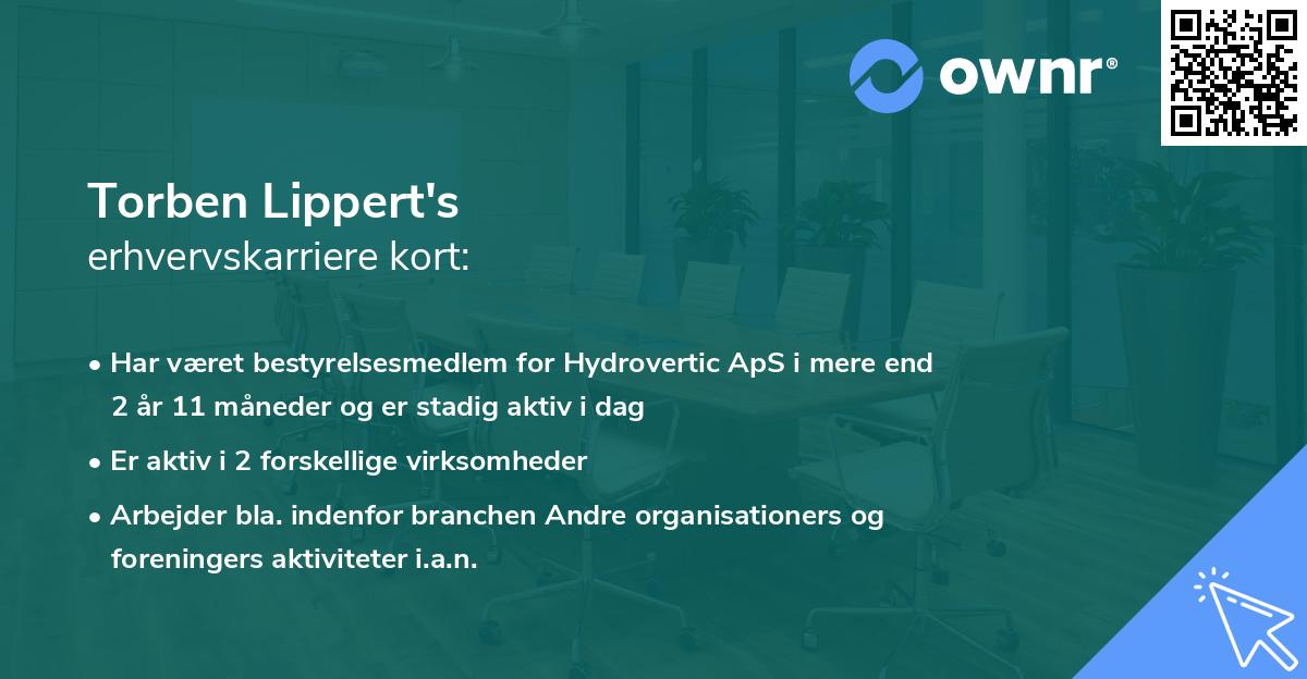Torben Lippert's erhvervskarriere kort