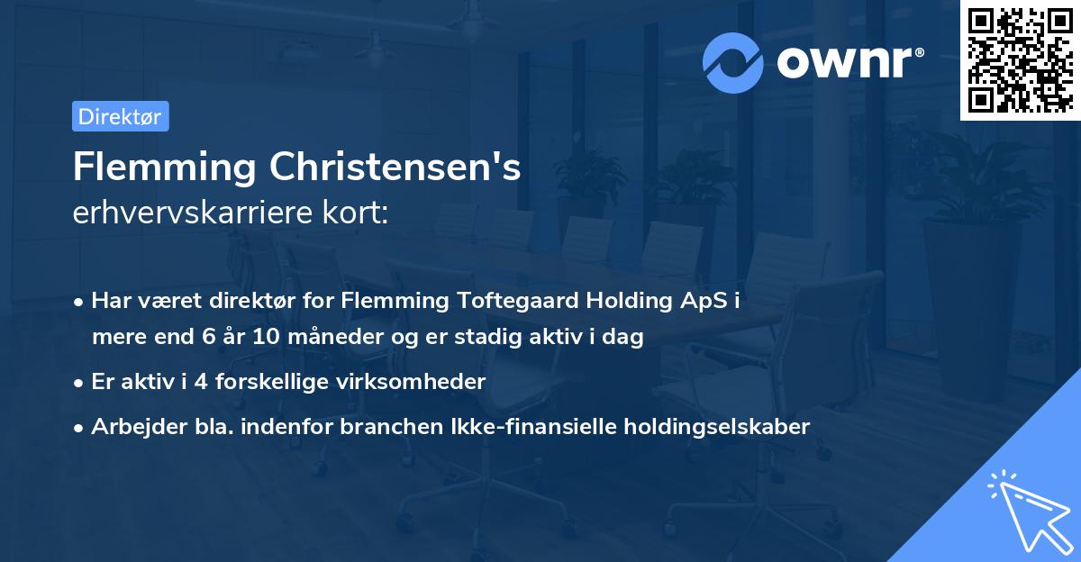 Flemming Christensen's erhvervskarriere kort