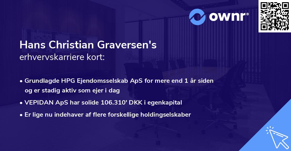 Hans Christian Graversen's erhvervskarriere kort