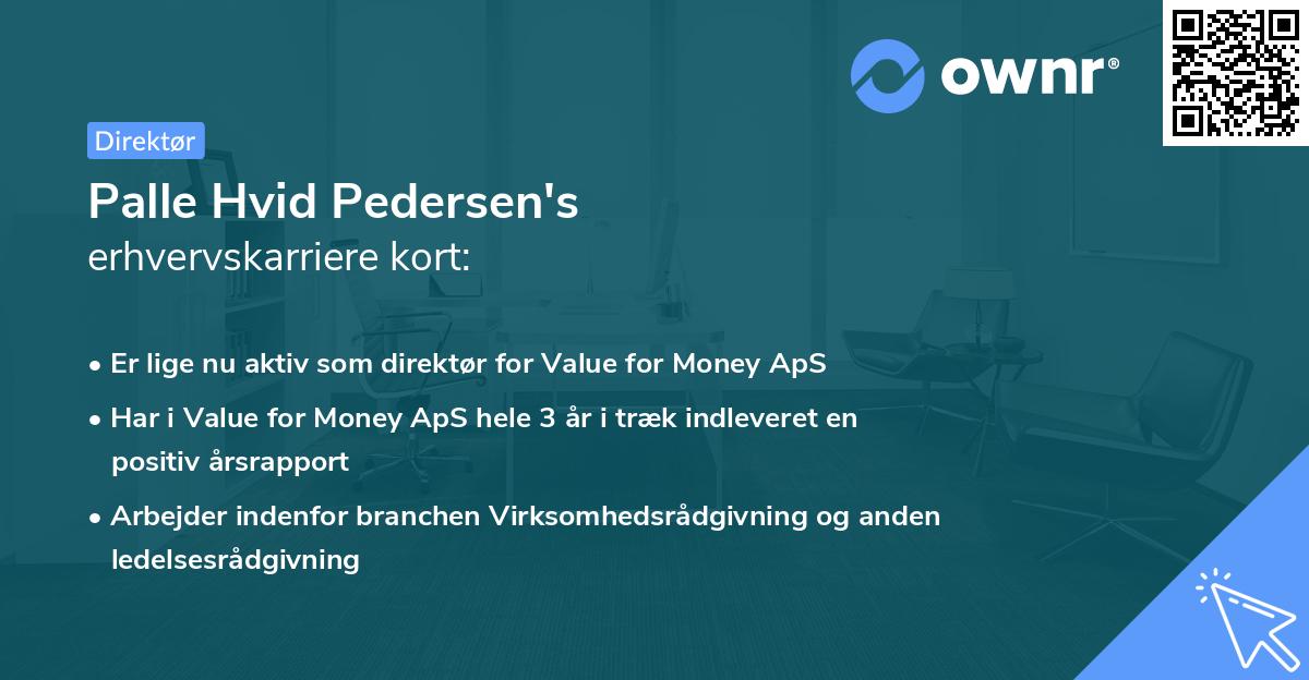 Palle Hvid Pedersen's erhvervskarriere kort