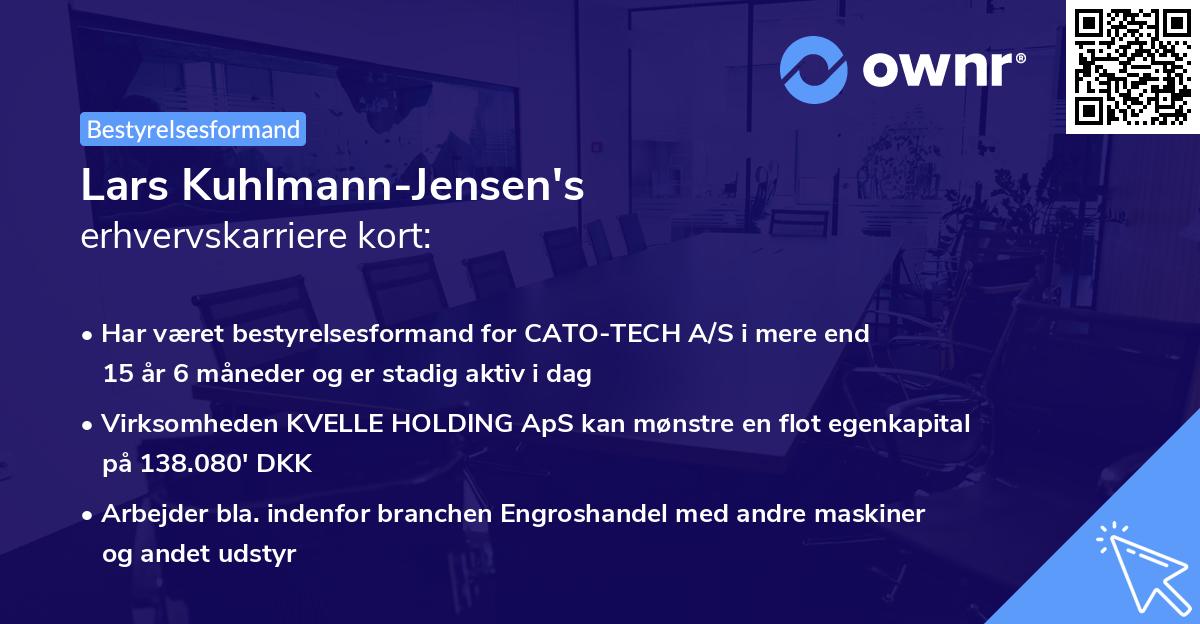 Lars Kuhlmann-Jensen's erhvervskarriere kort