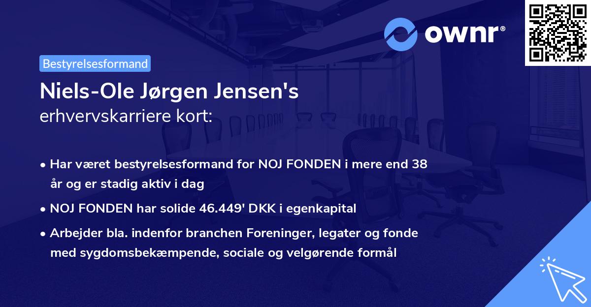 Niels-Ole Jørgen Jensen's erhvervskarriere kort