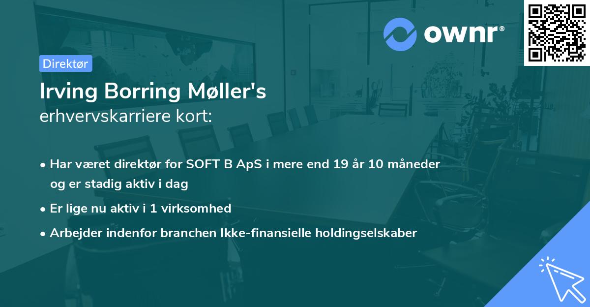 Irving Borring Møller's erhvervskarriere kort