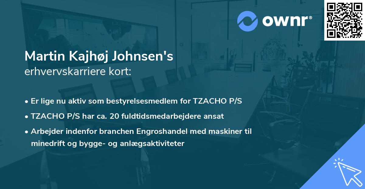 Martin Kajhøj Johnsen's erhvervskarriere kort