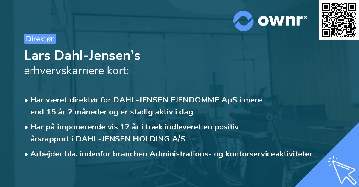 Lars Dahl-Jensen's erhvervskarriere kort