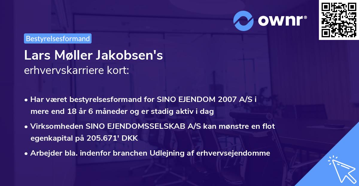 Lars Møller Jakobsen's erhvervskarriere kort