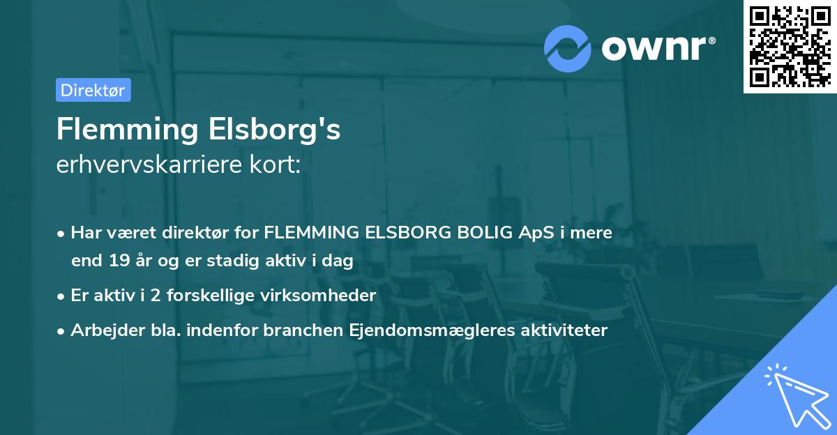 Flemming Elsborg's erhvervskarriere kort