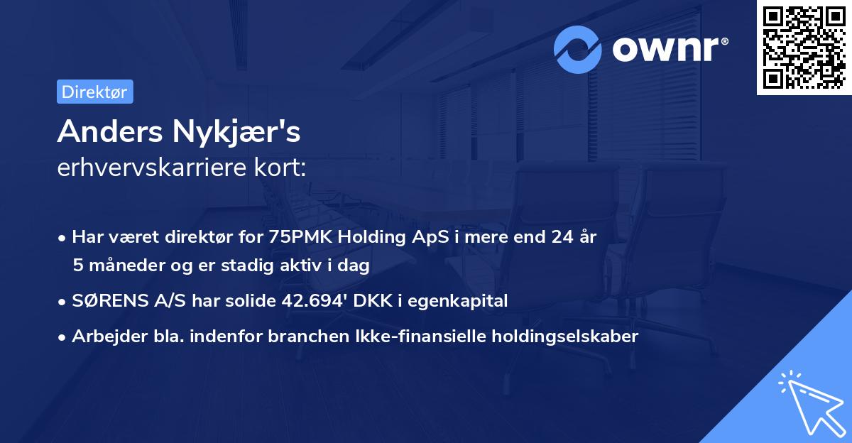 Anders Nykjær's erhvervskarriere kort