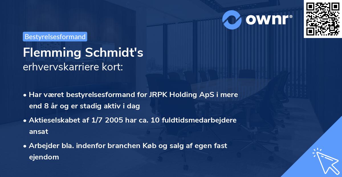 Flemming Schmidt's erhvervskarriere kort