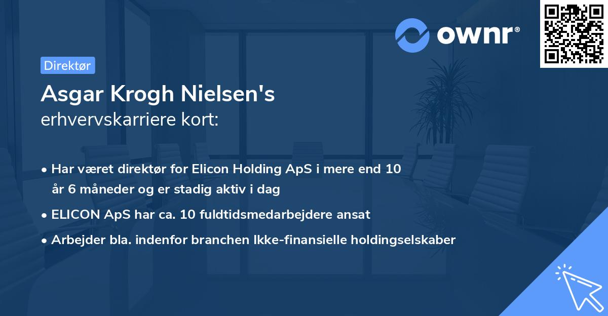 Asgar Krogh Nielsen's erhvervskarriere kort