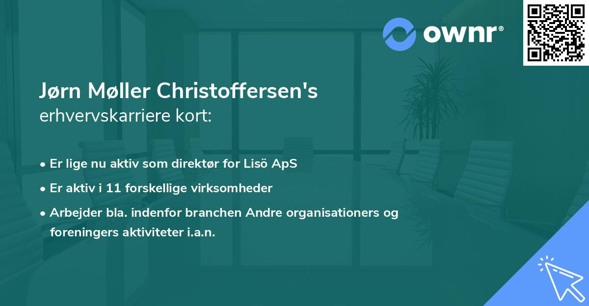 Jørn Møller Christoffersen's erhvervskarriere kort