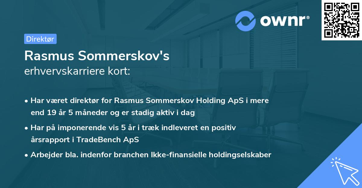 Rasmus Sommerskov's erhvervskarriere kort