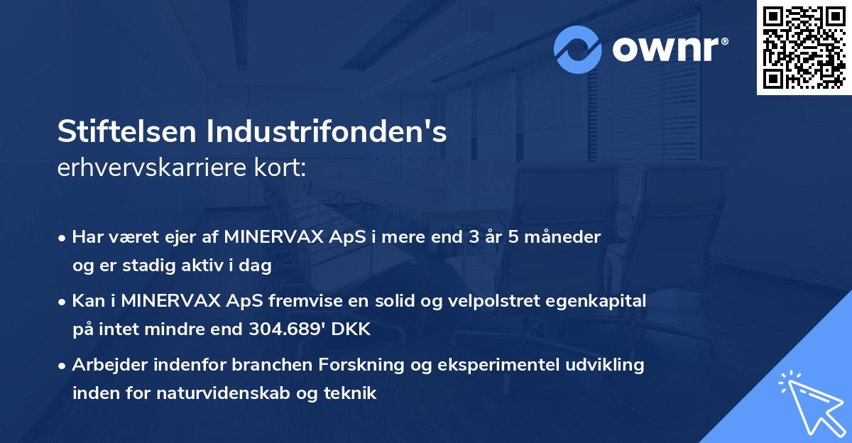 Stiftelsen Industrifonden's erhvervskarriere kort