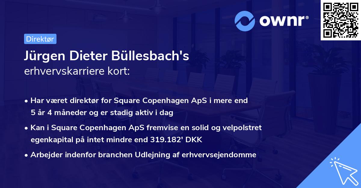 Jürgen Dieter Büllesbach's erhvervskarriere kort