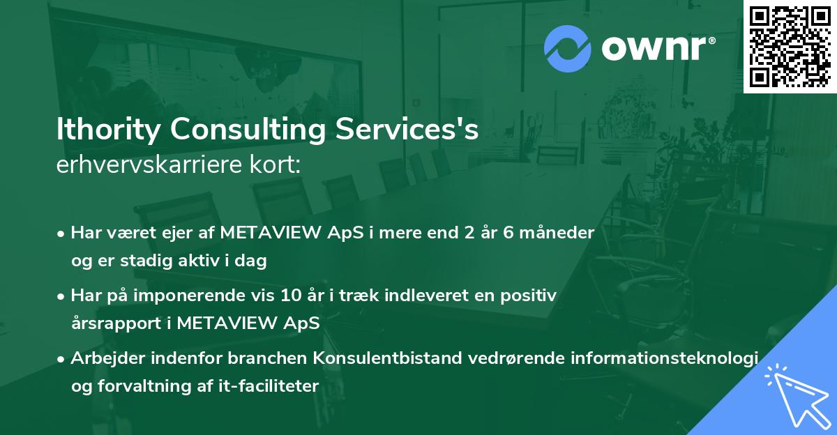 Ithority Consulting Services's erhvervskarriere kort