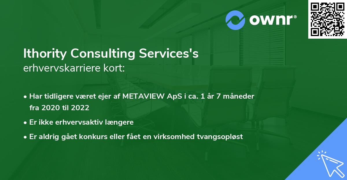 Ithority Consulting Services's erhvervskarriere kort