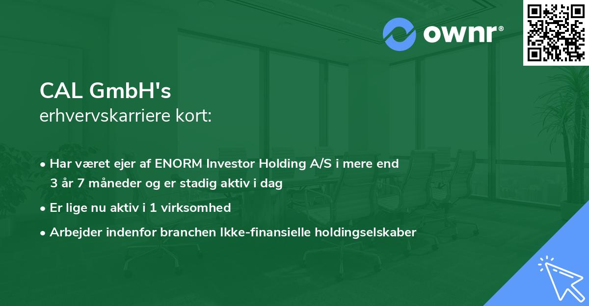 CAL GmbH's erhvervskarriere kort