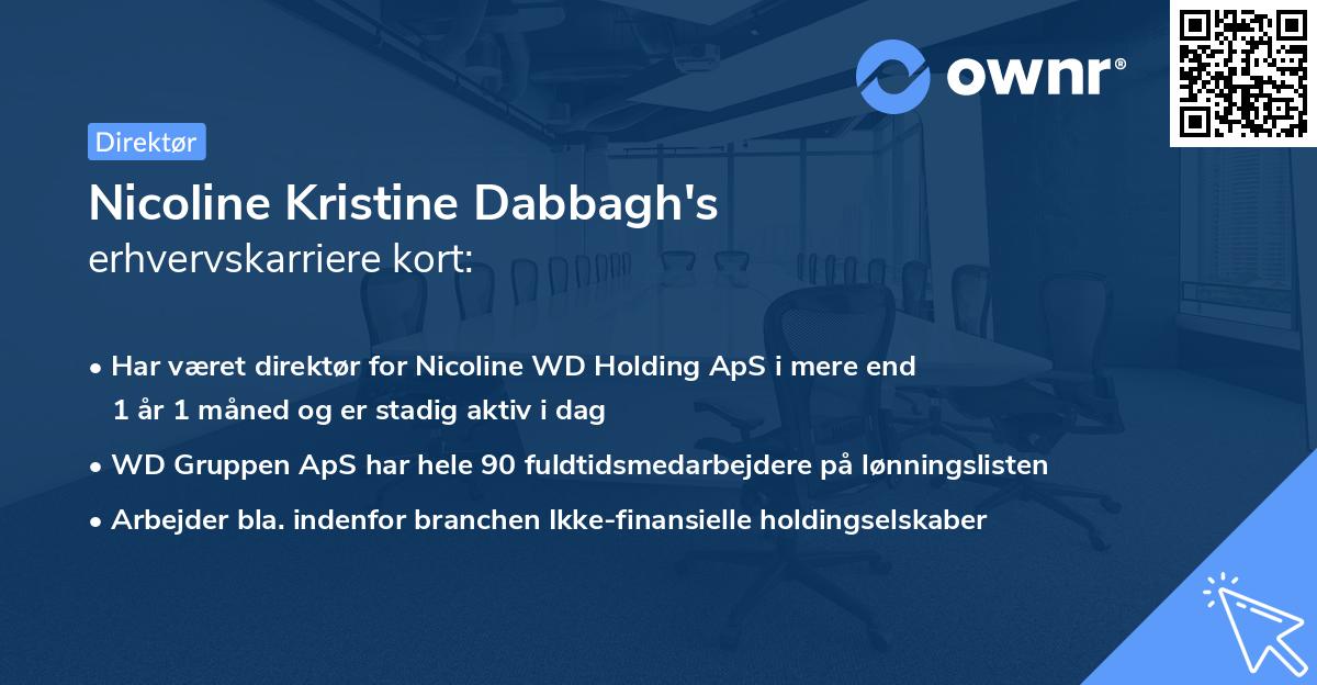 Nicoline Kristine Dabbagh's erhvervskarriere kort