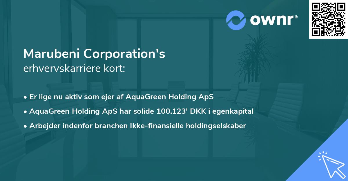 Marubeni Corporation's erhvervskarriere kort