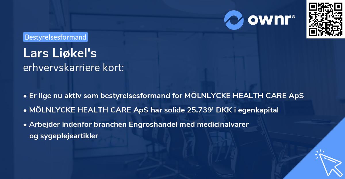 Lars Liøkel's erhvervskarriere kort