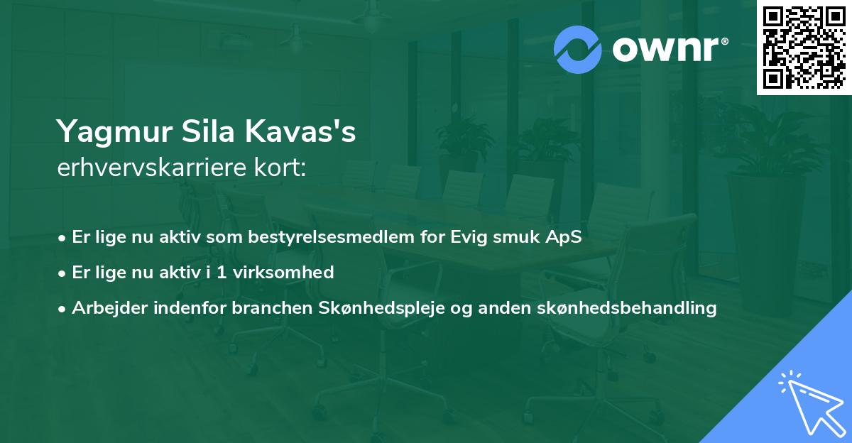 Yagmur Sila Kavas's erhvervskarriere kort