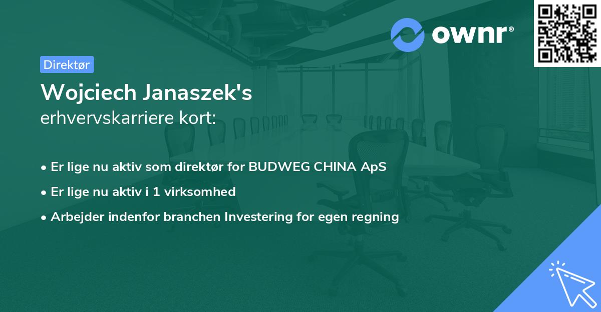 Wojciech Janaszek's erhvervskarriere kort