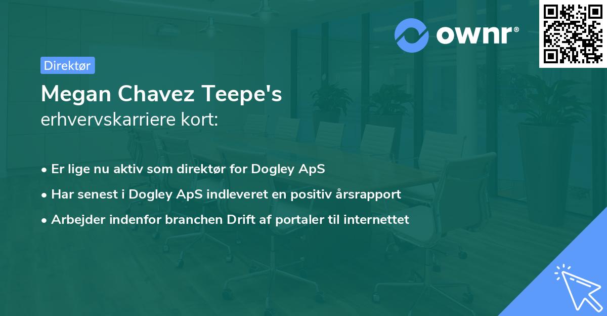Megan Chavez Teepe's erhvervskarriere kort