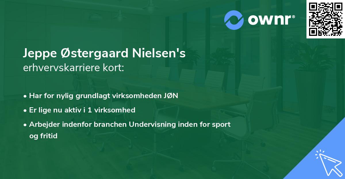 Jeppe Østergaard Nielsen's erhvervskarriere kort