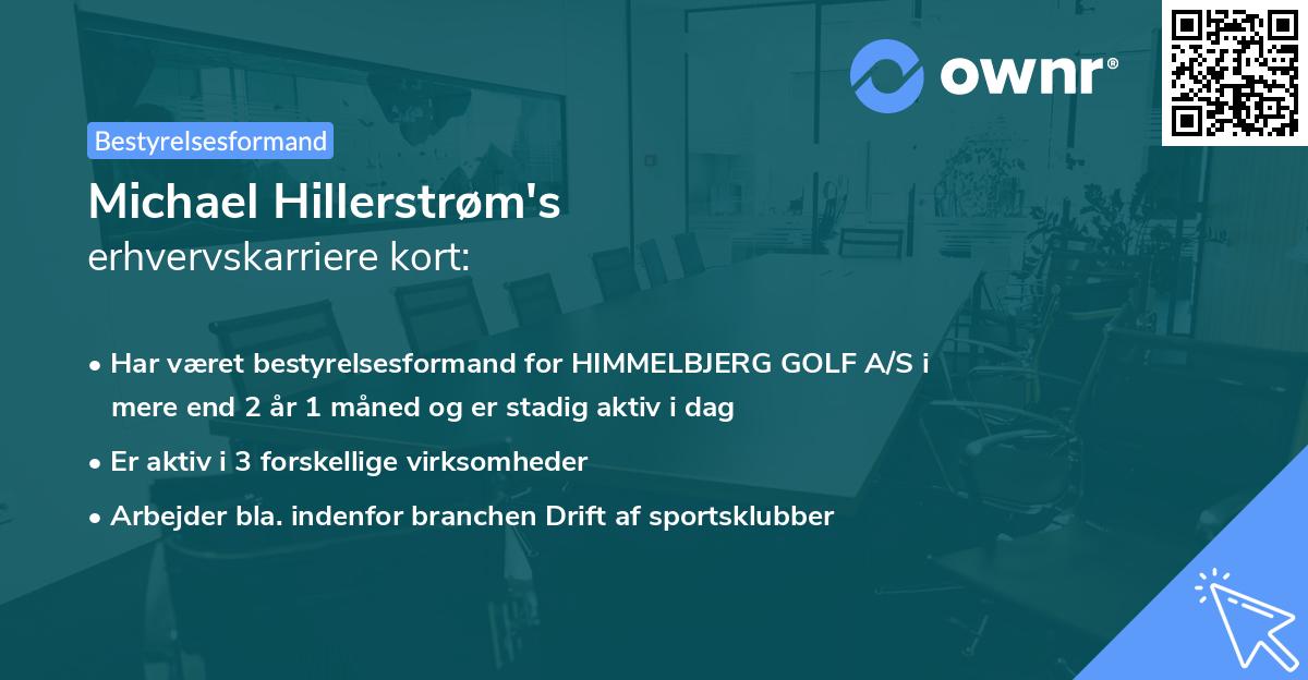 Michael Hillerstrøm's erhvervskarriere kort