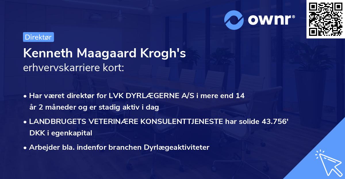 Kenneth Maagaard Krogh's erhvervskarriere kort