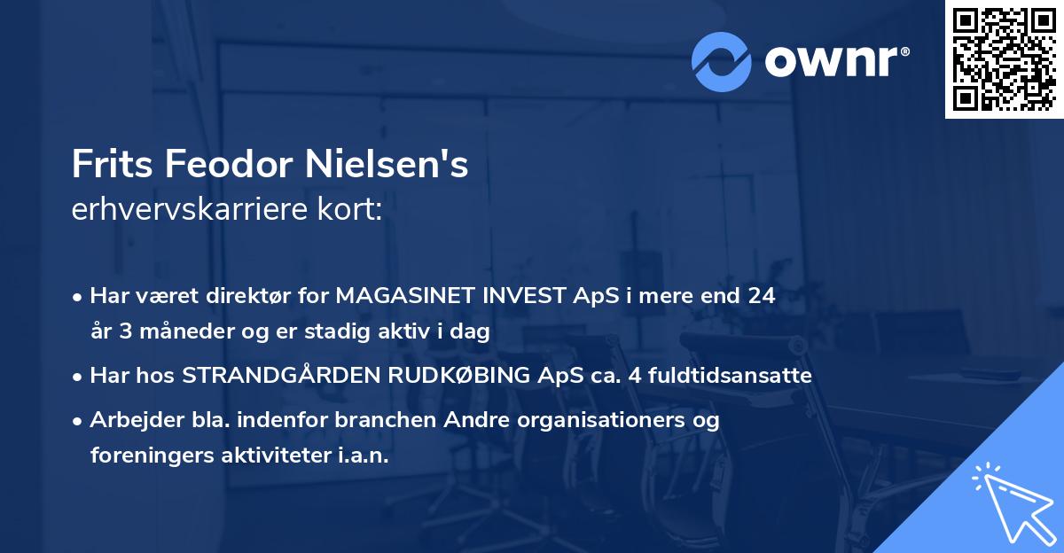 Frits Feodor Nielsen's erhvervskarriere kort