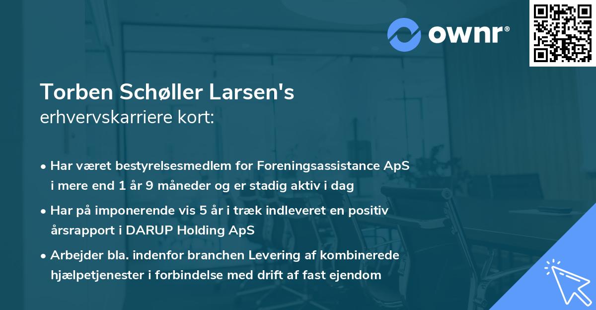 Torben Schøller Larsen's erhvervskarriere kort