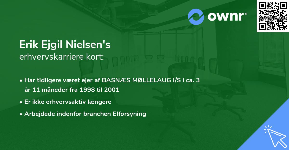 Erik Ejgil Nielsen's erhvervskarriere kort