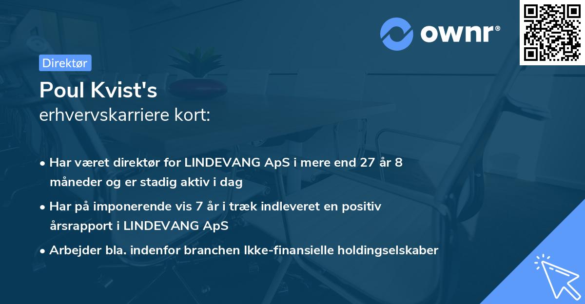 Poul Kvist's erhvervskarriere kort