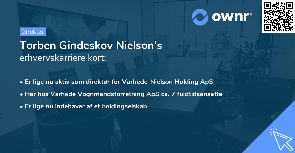 Torben Gindeskov Nielson's erhvervskarriere kort