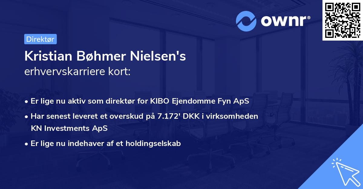 Kristian Bøhmer Nielsen's erhvervskarriere kort