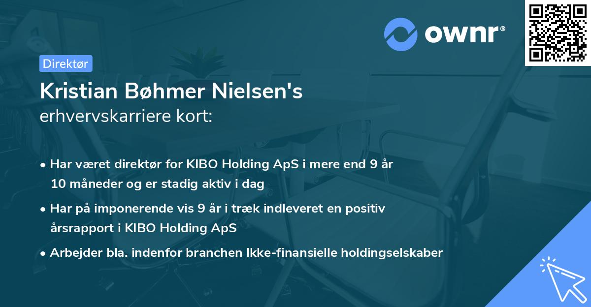 Kristian Bøhmer Nielsen's erhvervskarriere kort