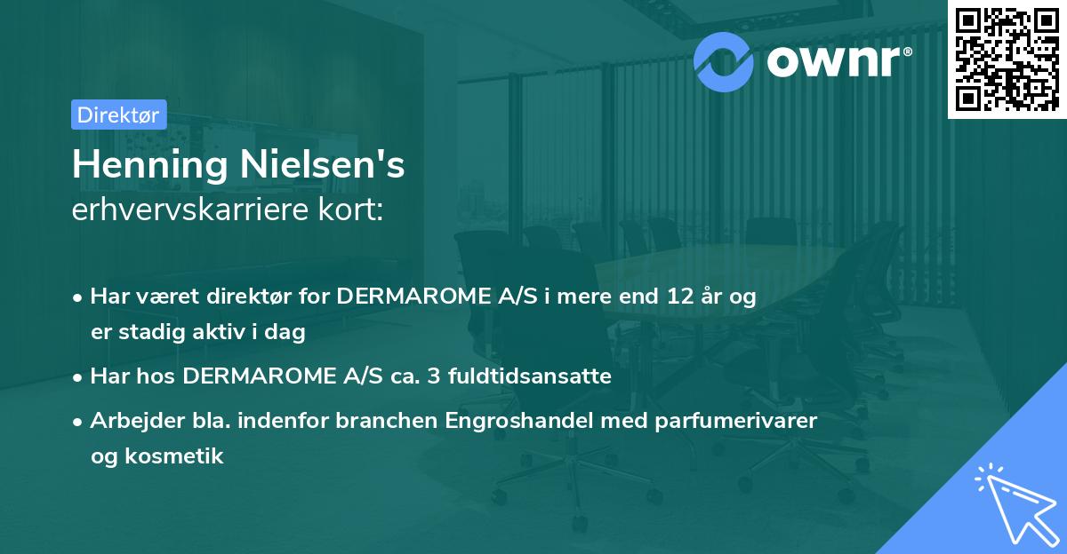 Henning Nielsen's erhvervskarriere kort
