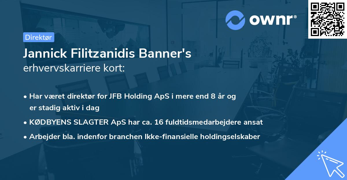 Jannick Filitzanidis Banner's erhvervskarriere kort