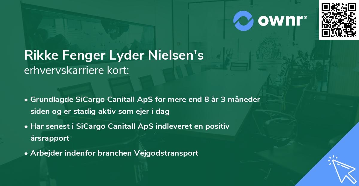 Rikke Fenger Lyder Nielsen's erhvervskarriere kort