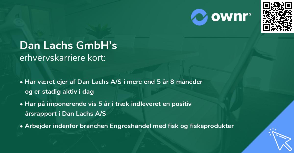 Dan Lachs GmbH's erhvervskarriere kort