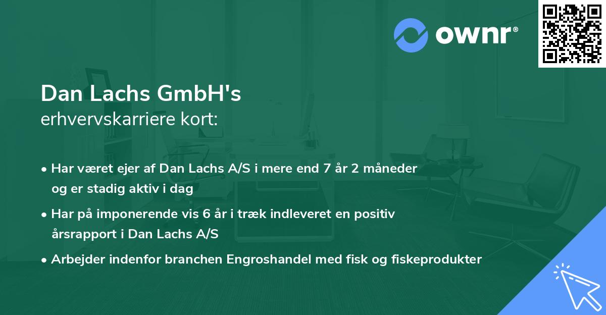 Dan Lachs GmbH's erhvervskarriere kort