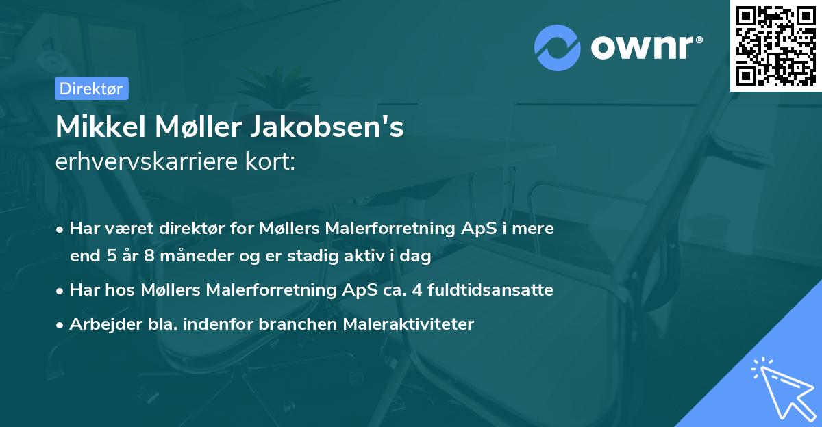 Mikkel Møller Jakobsen's erhvervskarriere kort