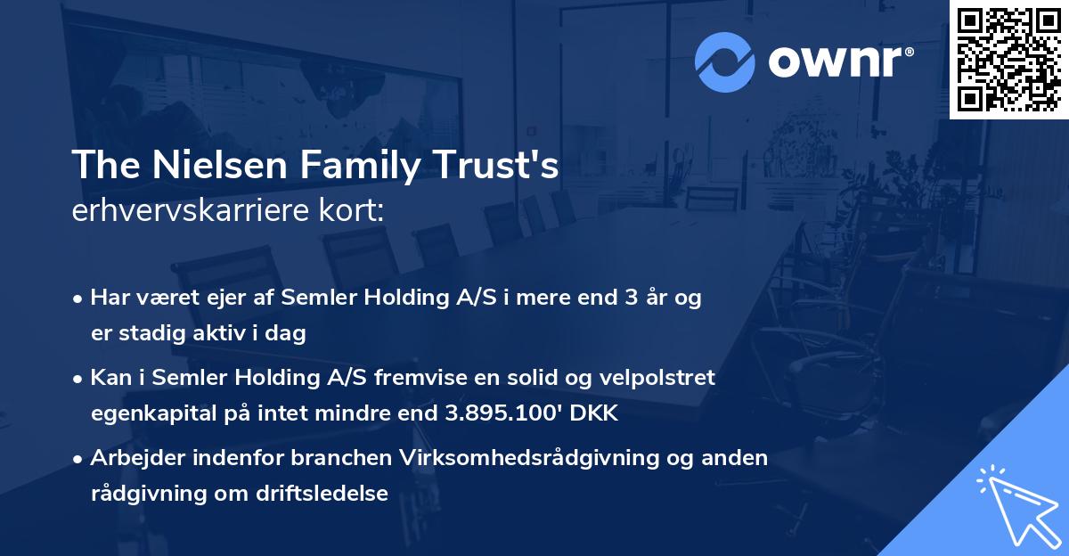 The Nielsen Family Trust's erhvervskarriere kort