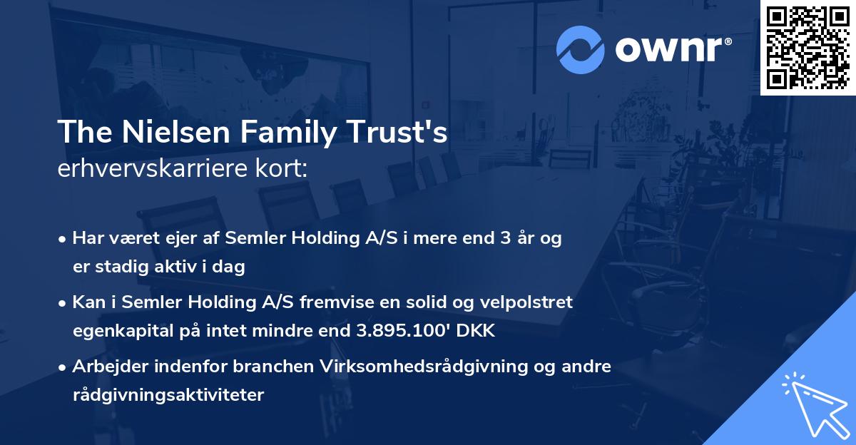 The Nielsen Family Trust's erhvervskarriere kort